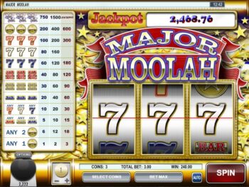 Major Moolah Progressive Slots Game