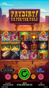 Paydirt Go For The Gold Online Mobile Slot