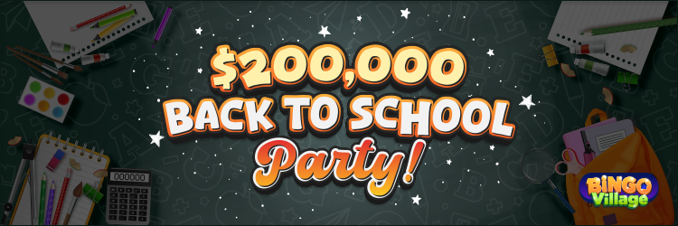 Back-To-School Party Promotion at Bingo Village